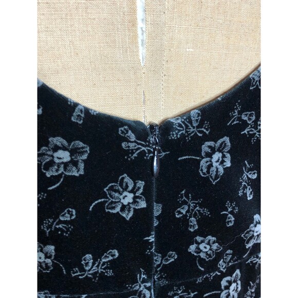 Y2K GUESS U.S.A. AMERICAN TRADITION Floral Velvet Sleeveless Wiggle Dress. Small - Picture 7 of 8